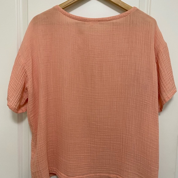 Eileen Fisher Cotton Waffle Top - Picture 2 of 5